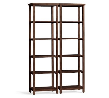Mateo Double Bookcase, Set of 2, Little Creek Brown - Image 1