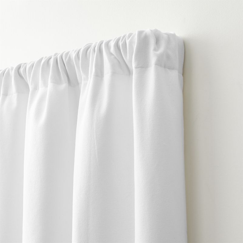 Wallace White Blackout Curtain Panel 52"x96" - Image 2
