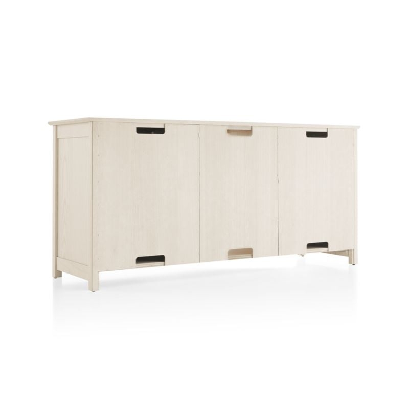 Ainsworth Cream 64" Media Console with Glass/Wood Doors - Image 5