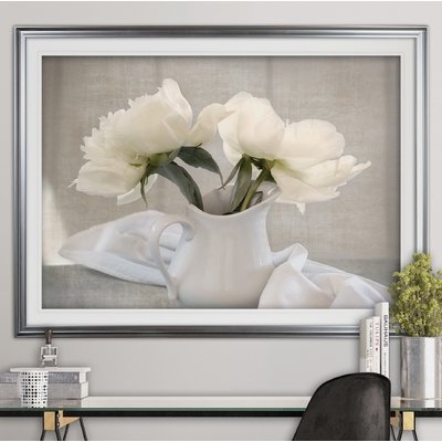 'Farmhouse Blooms' Framed Acrylic Painting Print - Image 0