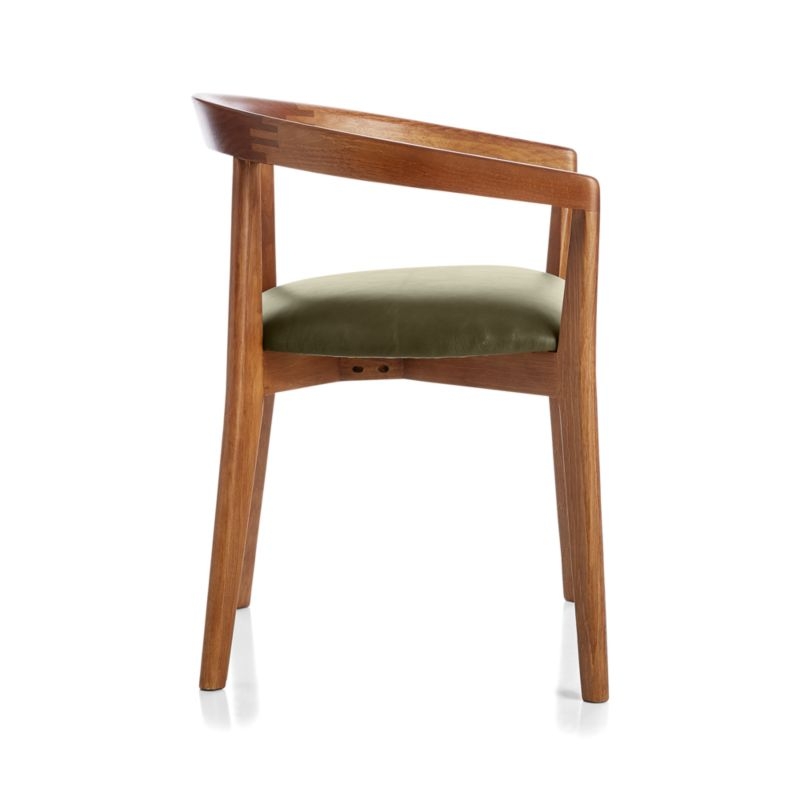 Cullen Shiitake Olive Round Back Dining Chair - Image 3