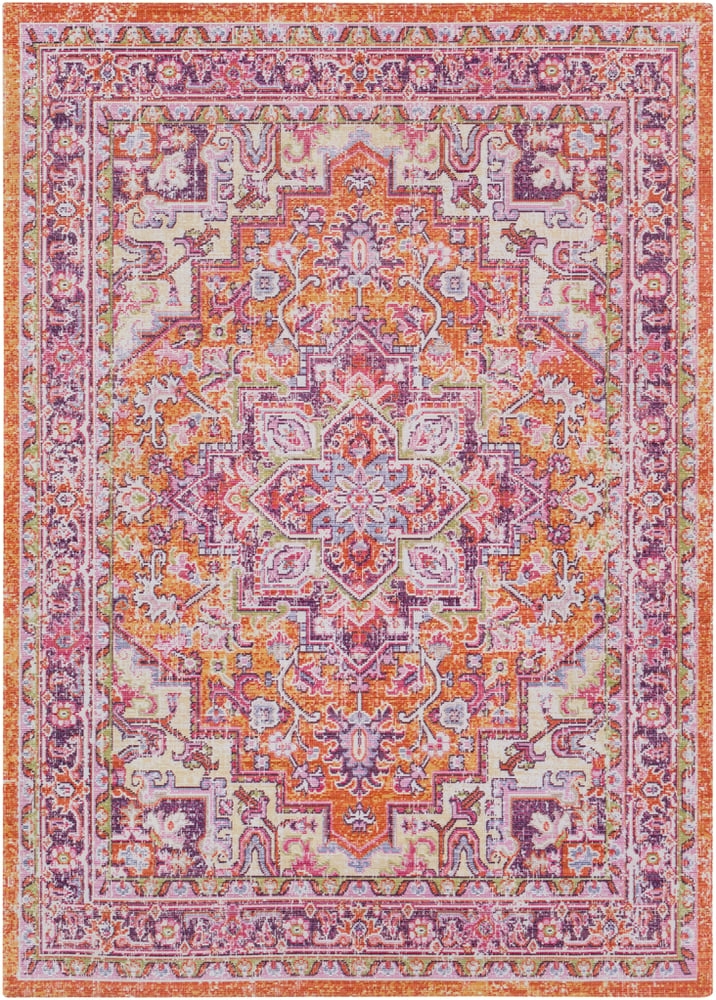 Antioch Red Indoor 2' x 2'11" Machine Woven Rug - Image 0