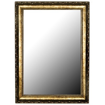 Brodsky Beaded Silver Gold Traditional Accent Mirror - Image 0