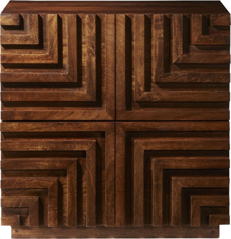 Maze Wood Nightstand - Image 2
