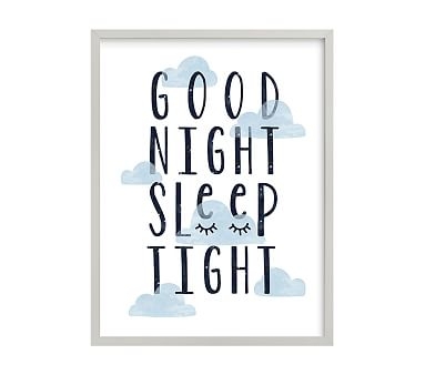 Good Night Wall Art by Minted(R), Gray, 18x24 - Image 0