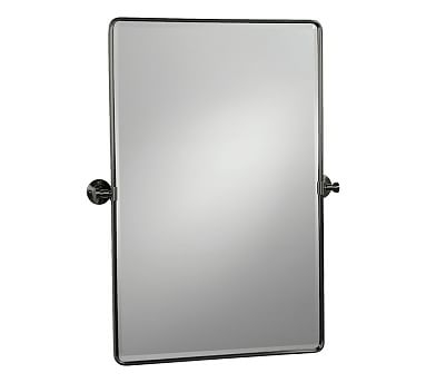 Vintage Pivot Mirror, Large, Warm Bronze - Image 0