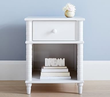 Elsie Nightstand, Simply White, In-Home Delivery - Image 0