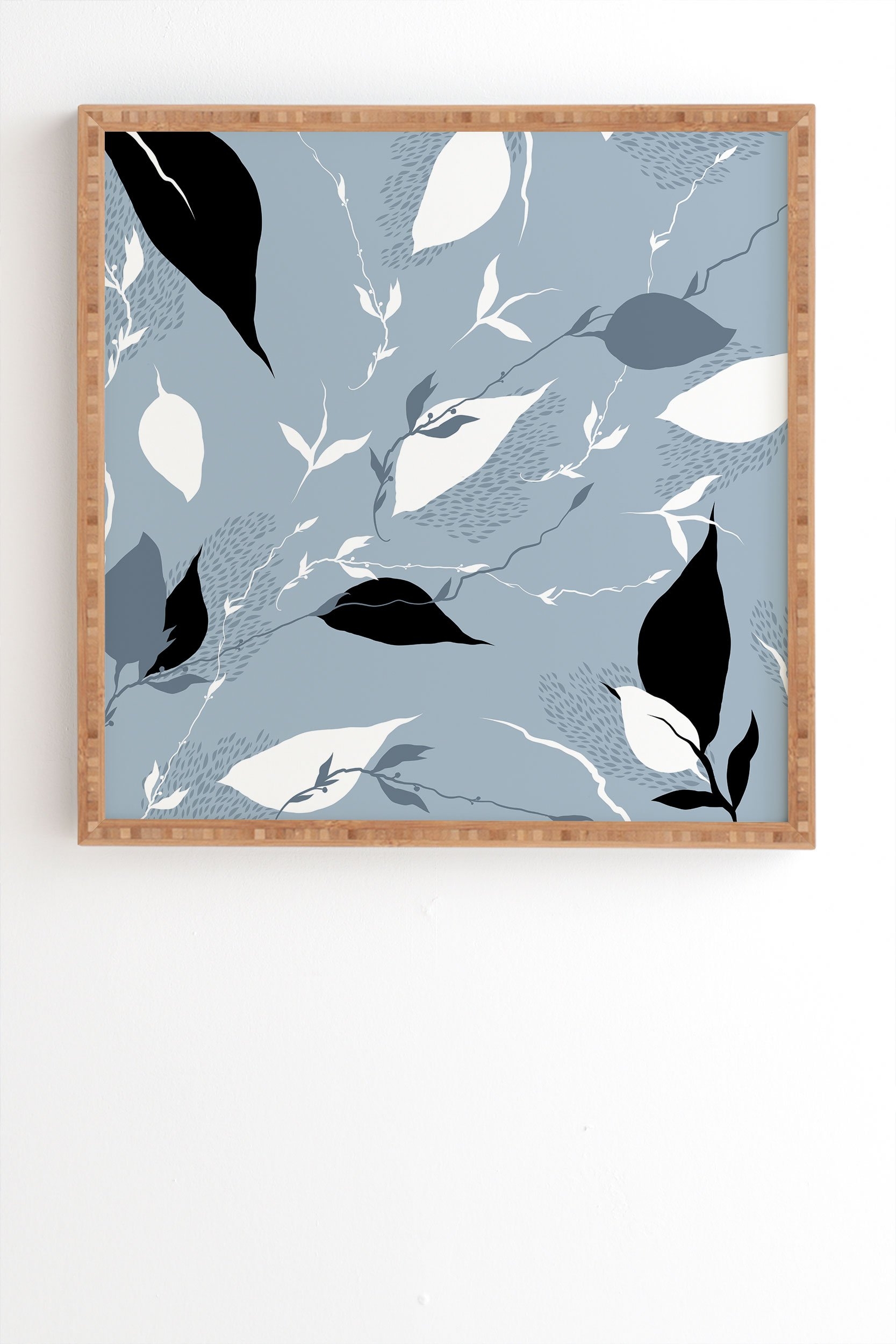 Iveta Abolina Scandi Ice Blue Framed Wall Art - 8" x 9.5" - Image 1