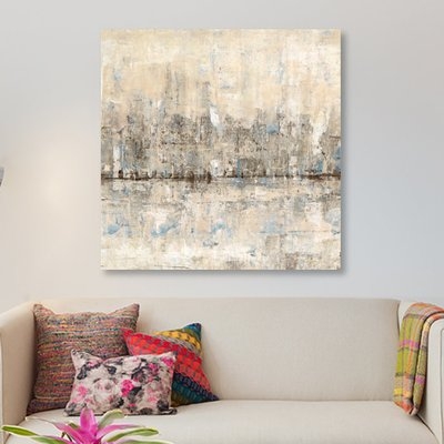 'Impressionist Skyline II' Painting Print on Wrapped Canvas - Image 0