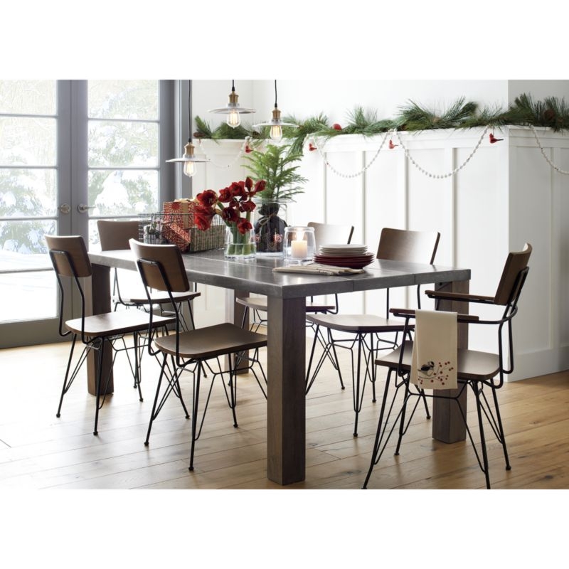 Galvin 48" Metal Top Dining Table - Image 2