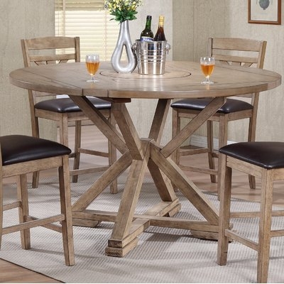 Clifford Drop Leaf Lazy Susan Dining Table - Image 2