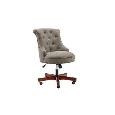 Eckard Office Chair, Gray/Dark Walnut - Image 0