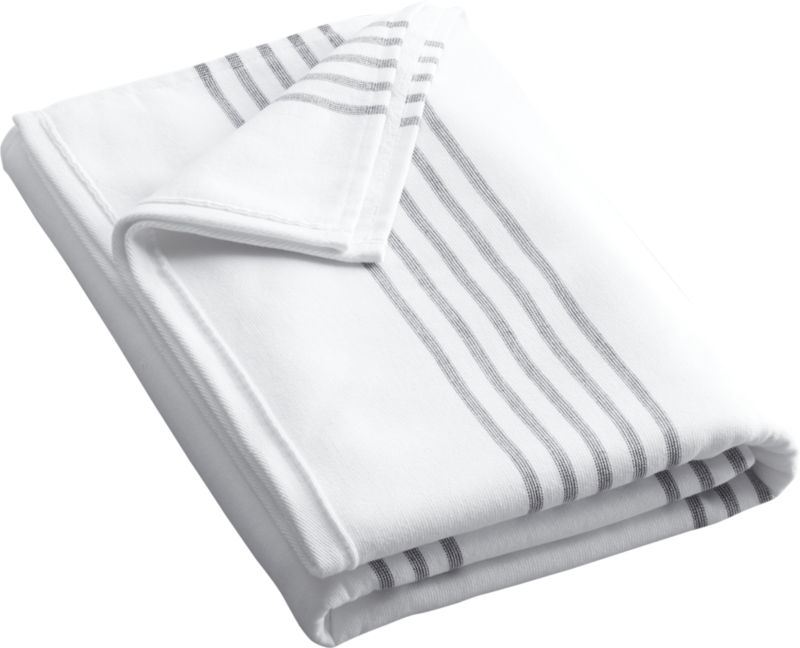 Raya Black and White Striped Hand Towel - Image 9