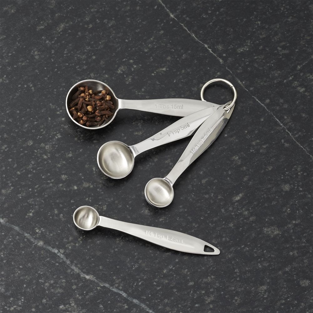 Stainless Steel Measuring Spoons, Set of 4 - Image 0