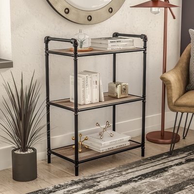3 Tier Metal Pipe Etagere Bookcase - Image 0
