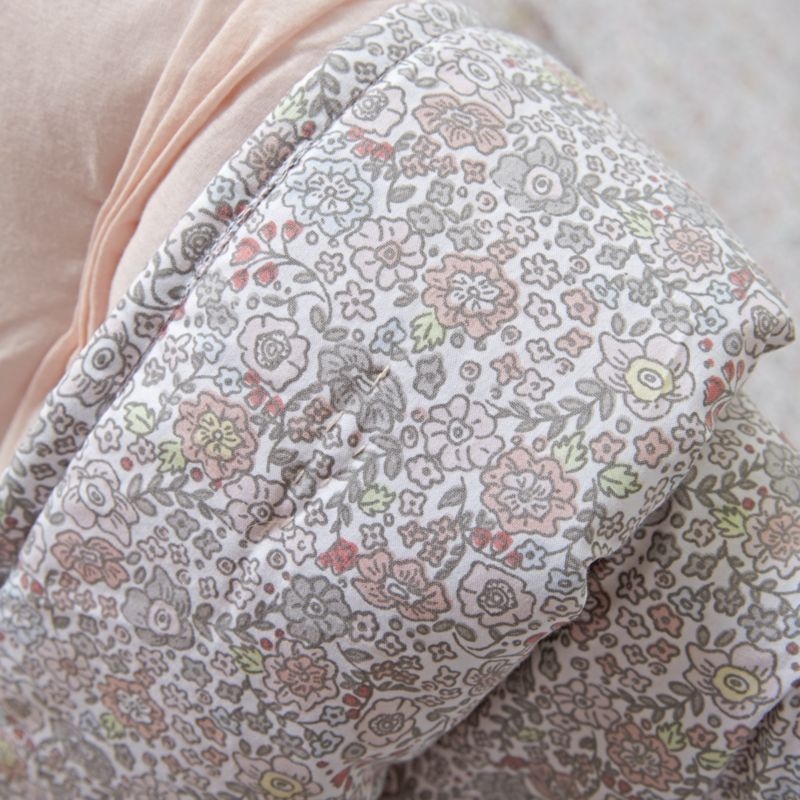 Chic Pink Floral Baby Quilt - Image 7