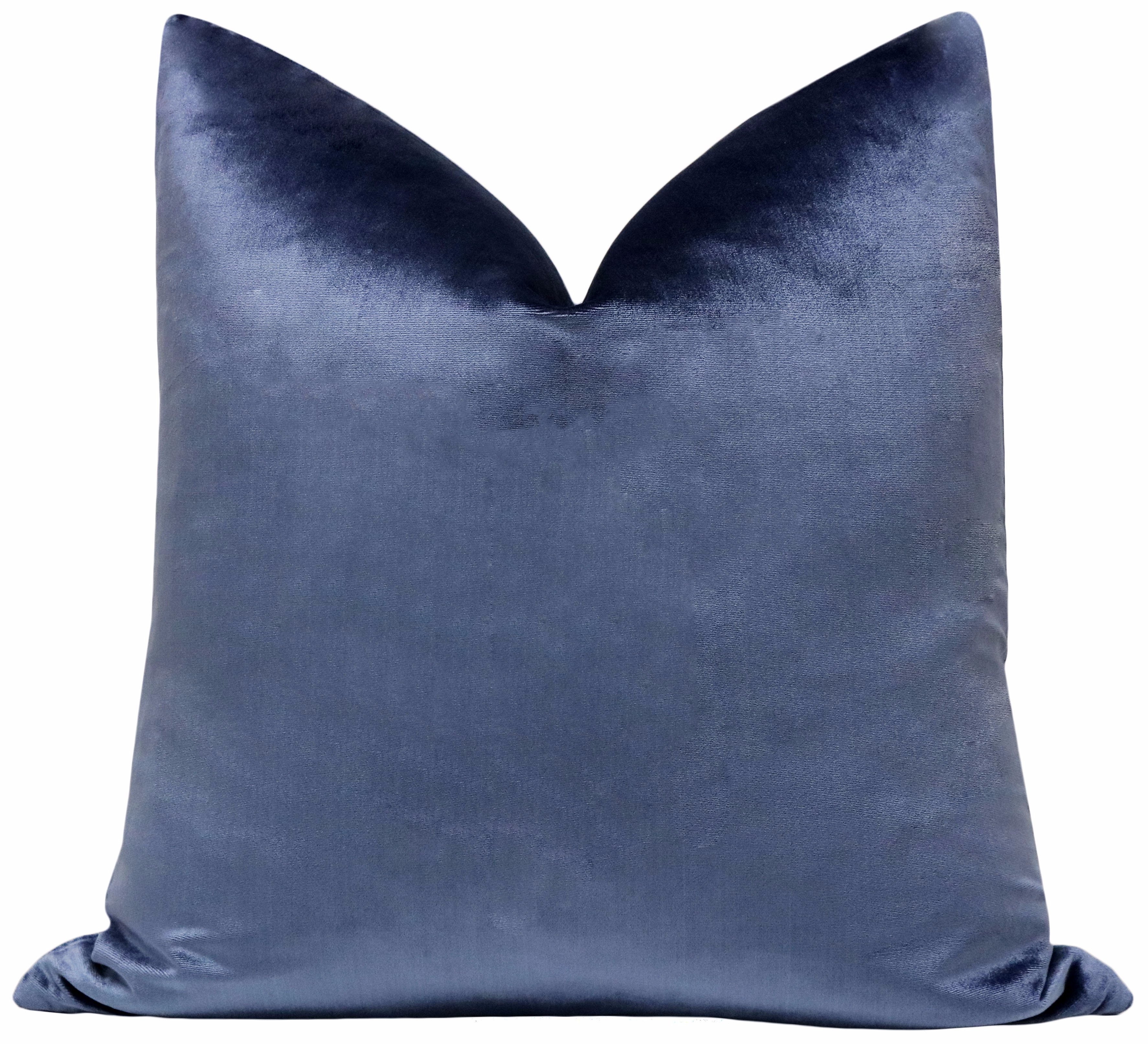 FAUX SILK VELVET // PRUSSIAN BLUE - Sample 4" X 4" - Image 0