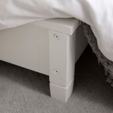 Beadboard Platform Corner Bed, Full, Simply White - Image 2