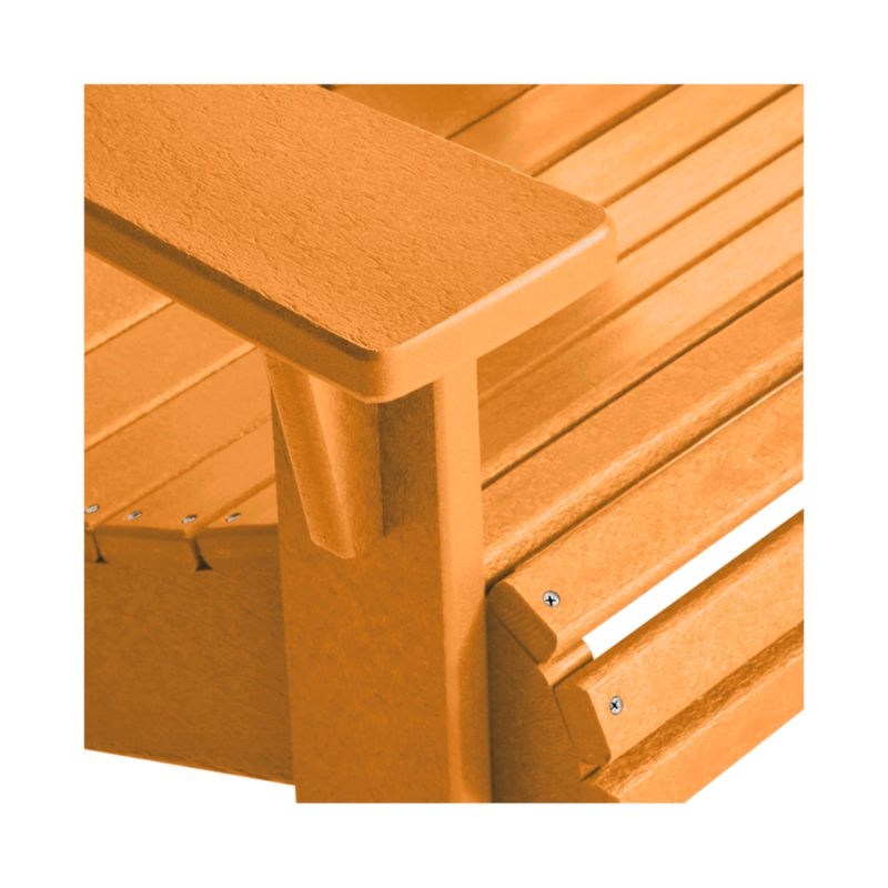 Vista II Tangerine Outdoor Adirondack Chair by POLYWOOD® - Image 5