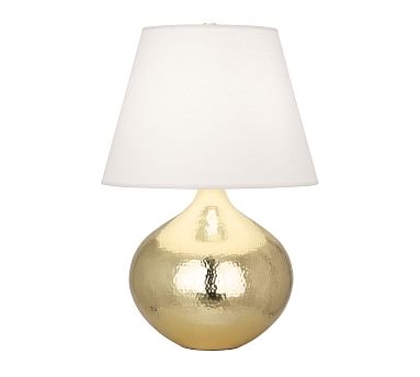 Danielle Large Round Table Lamp, Brass - Image 0