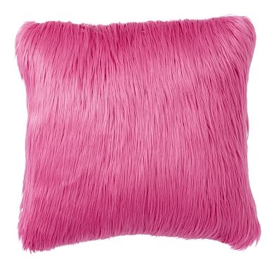 Furrific Faux Fur Blush Pillow Cover &amp; Insert - Image 5