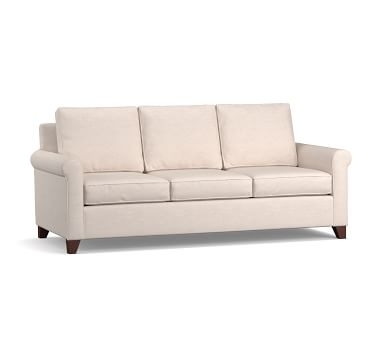 Cameron Roll Arm Upholstered Deep Seat Sofa 88" 2-Seater, Polyester Wrapped Cushions, Sunbrella(R) Performance Chenille Fog - Image 5