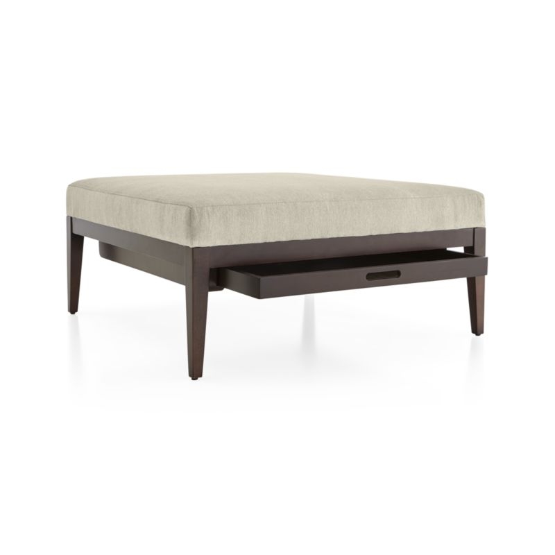 Nash Square Ottoman with Tray - Image 3