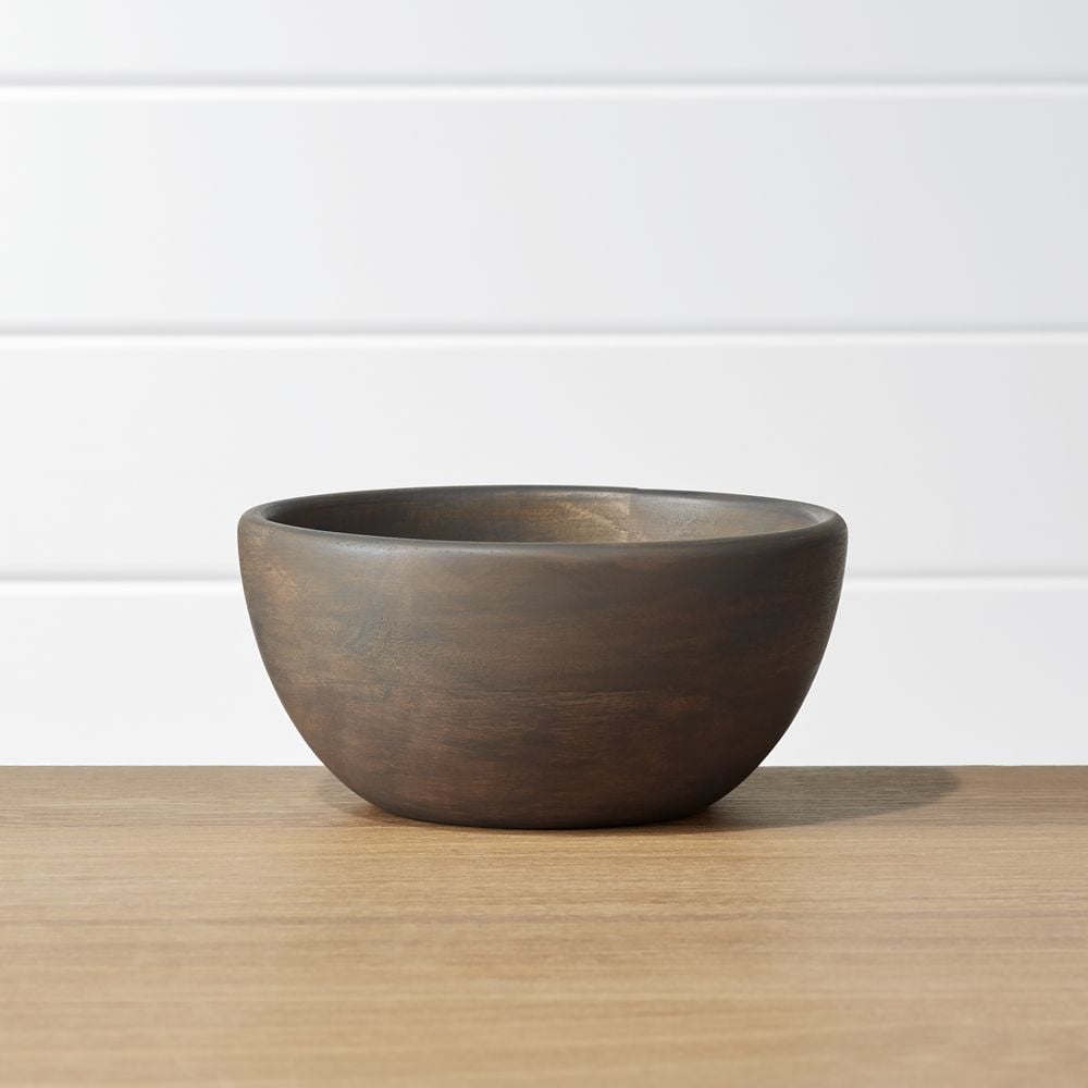 Brooks Grey Wood Bowl - Image 0