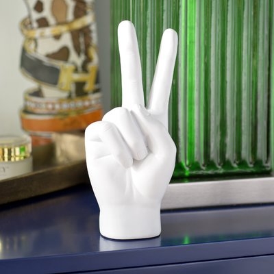 Chandresh Peace Sign Table Figurine - Image 0