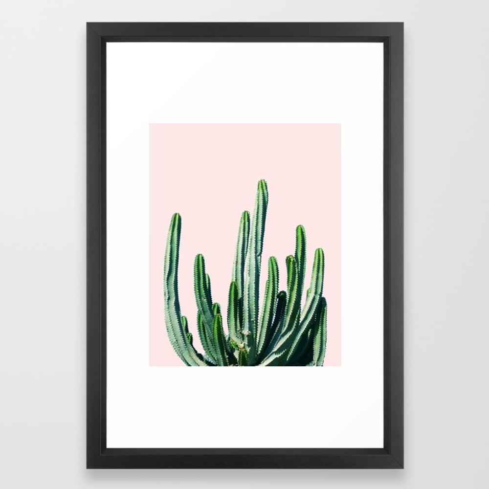 Cactus V6 #society6 #decor #buyart Framed Art Print by 83Oranges - Image 0