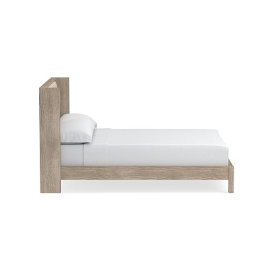 Madison Upholstered Bed, King, Wood, Dune, Chunky Linen Natural - Image 3