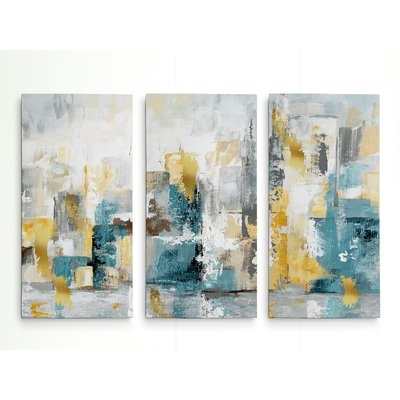 'City Views I' Acrylic Painting Print Multi-Piece Image on Gallery Wrapped Canvas - Image 0