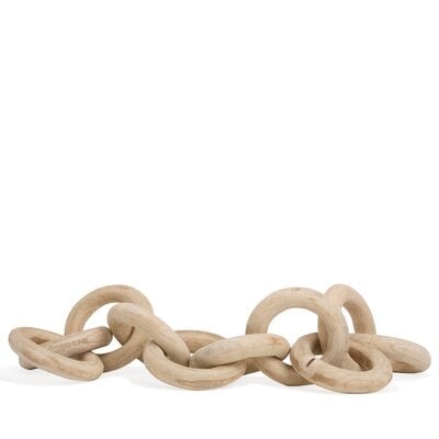 Mcneal Decorative Wood Chain Sculpture - Image 0