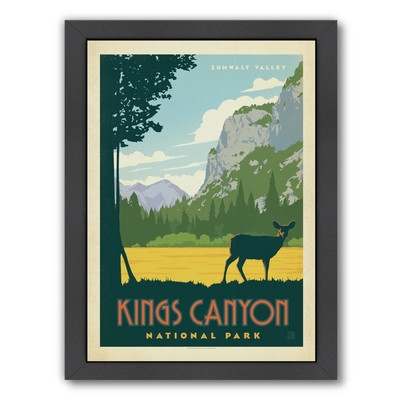 Kings Canyon National Park Framed Vintage Advertisement - Image 0