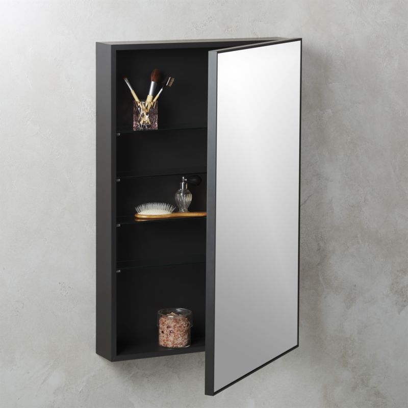 Infinity Black Medicine Cabinet 24"x36" - Image 1
