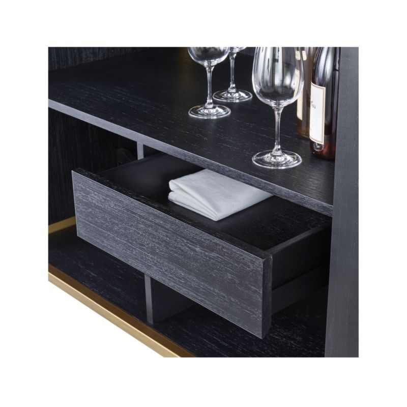 Oxford Black Bar Cabinet - Image 4