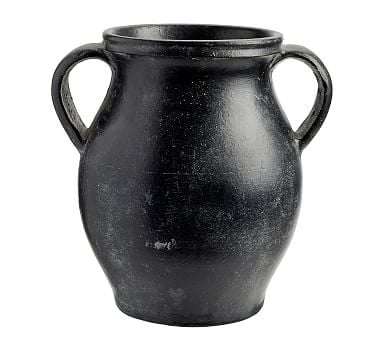 Joshua Ceramic Vase, Small, Black - Image 0