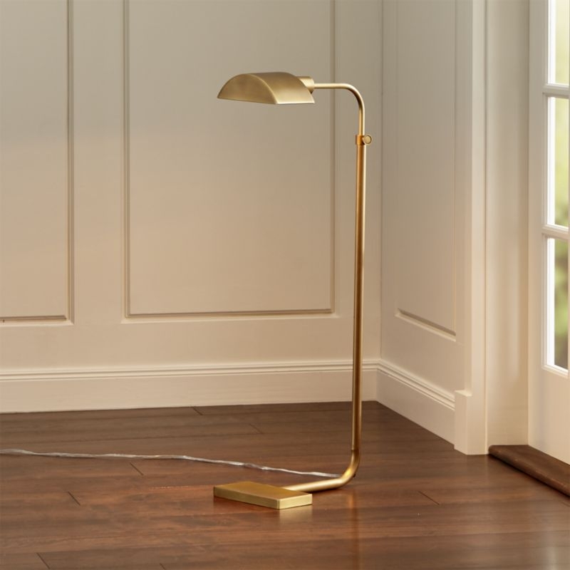 Theorem Aged Brass Floor Lamp - Image 3