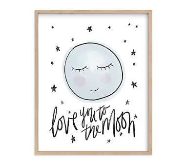 A Sweet Moon Wall Art by Minted(R), 16x20, Natural - Image 0