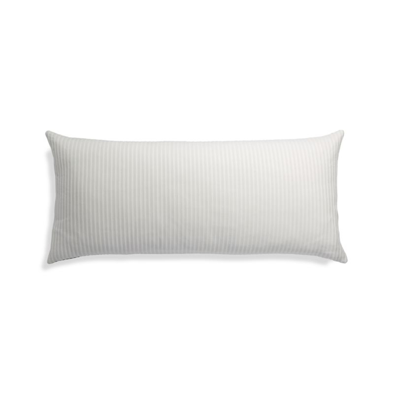 Vercillo Blue Patterned Lumbar Pillow 36"x16" - Image 4