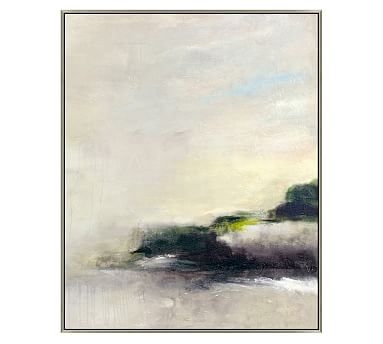 Gray Evening Horizon Framed Canvas, 33 x 41" - Image 0
