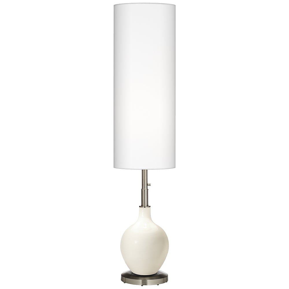 Color Plus Ovo 60" High Modern West Highland White Floor Lamp - Image 0