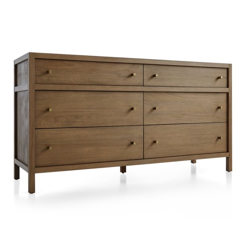 Keane Driftwood 6-Drawer Dresser - Image 1