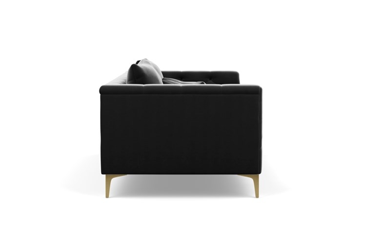 Ms. Chesterfield Sofa with Narwhal Fabric and Brass Plated legs - Image 2
