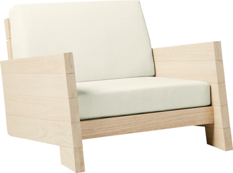 Lunes White Outdoor Lounge Chair - Image 3