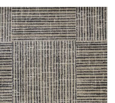 Elis Indoor/Outdoor Washable Floor Mat, 2.3 x 3.9', Navy/Cream - Image 1
