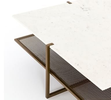 Hyla Marble Coffee Table, Brass - Image 3