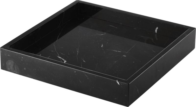 Stack Black Marble Tray - Image 3