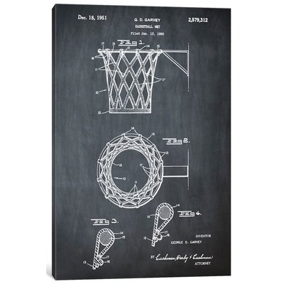 'G.D. Garvey Basketball Net' Graphic Art Print on Canvas - Image 0