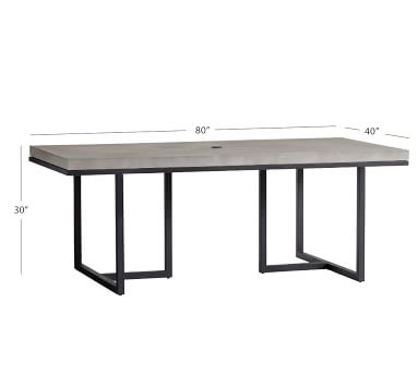 Sloan Concrete 80" Dining Table - Image 1